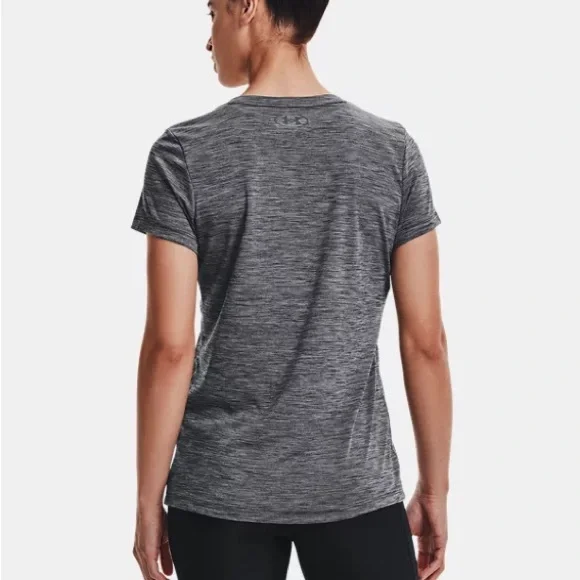 Under Armour Women’s Velocity Twist V Neck Short Sleeve Tech Tee - Picture 2 of 5